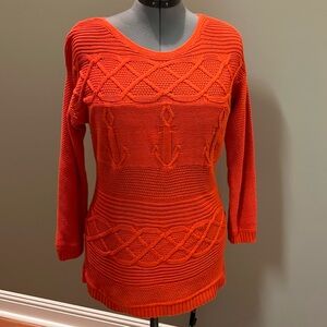 Talbots coral color sweater